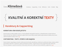 Tablet Screenshot of klimesova.cz